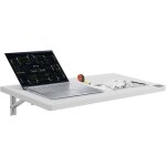 Table pliante murale, 800 mm x 400 mm, table a abattant murale, avec support en fer, bureau flottant ...