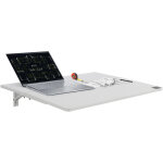Vevor table pliante murale, 800 mm x 600 mm, table a abattant murale, avec support en fer, bureau flottant ...
