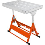 Vevor table de soudure reglable 76, 2 x 50, 8 cm etabli de soudage reglable 63, 5 - 81, 3 cm avec roulettes ...