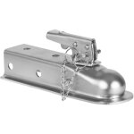 Vevor tete deattelage remorque pour boule deattelage 50, 8 mm canal capacite de charge 1587, 6 kg coupleur ...