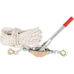 Vevor tire fort traction 3 / 4 t treuil manuel a cliquet charge 0, 75 t corde 30, 48 m diametre 15 mm ...