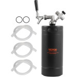 Vevor tireuse a biere portable 4 l mini growler pression reglable 030 psi mini fut a pression en acier ...