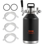 Vevor tireuse a biere portable 4 l mini growler pression reglable 030 psi mini fut a pression isotherme ...