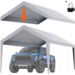 Mophorn - vevor toile deauvent de rechange pour abri de voiture, 6, 1x3 m, bache de tente de garage, ... Mophorn - vevor toile deauvent de rechange pour abri de voiture, 6, 1x3 m, bache de tente de garage, ...