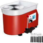Vevor tour de poterie electrique 250 w kit machine a roue de potier ceramique 25 cm 0 - 300 tr / min ...