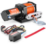 Vevor ? treuil �lectrique 1588 kg 12v cc ? corde en poly�thyl�ne 1188, 7 cm ? �tanch�it� ip55 ? t�l�commande ...