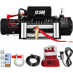 Corde de treuil electrique de recuperation du treuil 6120kg 12v avec telecommande pour atv utv (ligne ...