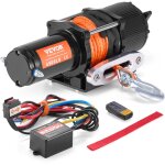 Vevor treuil electrique vtt utv capacite de traction 2041 kg 12 v cc, corde synthetique 12 brins ? 0, ... Vevor treuil electrique vtt utv capacite de traction 2041 kg 12 v cc, corde synthetique 12 brins ? 0, ...