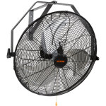 Vevor ventilateur mural industriel, 44, 6 cm, ventilateur mural oscillant etanche, 3 vitesses, 4150 cfm, ...