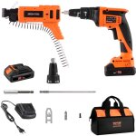 Mophorn - vevor visseuse a placo alimentation automatique, 20 v maximum, kit de visseuse sans fil pour ...