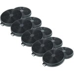 Vhbw 10x filtres � charbon actif compatible avec bosch dww 091421, dww 091350, dww 091350 b, dww 072450 ...