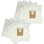 10x sacs compatible avec hoover tfv2018 011, tfv2125 011, tfv2020 013 aspirateur - microfibre non tisse, ...