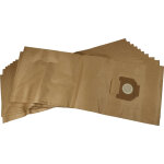 10x sacs compatible avec nilfisk attix ivb 7x - atex type 22 aspirateur - papier, 94cm x 35cm marron ...
