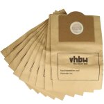 10x sacs remplacement pour rowenta zr 815, zr 765, zr 81 pour aspirateur - papier, 32cm x 19cm couleur ...