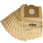 10x sacs compatible avec rowenta collecto ru 630, ru 635, ru 605, ru 600 aspirateur - papier, 32cm x ...