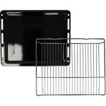 1x plaque de four, 1x grille (kit de 2 pi�ces) compatible avec siemens hs636gds1 / 24, hs636gds1 / 25 ...
