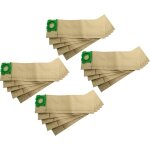 20x sacs remplacement pour sebo 6629er, 6629, 6629 am pour aspirateur - papier, 41, 1cm x 13, 2cm marron ...
