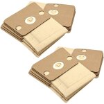 20x sacs compatible avec rowenta soam ro 1221, ro 123311 aspirateur - papier, 22cm x 16, 5cm couleur ...