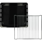 2x 1x plaque de four, 1x grille (kit de 2 pi�ces) compatible avec zanussi zz10401, zz20601, zz21601, ...