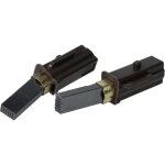 Vhbw 2x balais charbon compatible avec duovac sym 448e aspiration centrale, noir