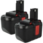 Vhbw - 2x batterie compatible avec bosch gsb 24 ve - 2, gsa 24ve, gsb 24ve - 2, gmc 24v, gsa 24v, gli ...