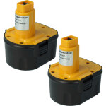 Vhbw - 2x batteries compatible avec dewalt dw9072, dw9074, dw965k, dw965k - 2, dw968k - 2, dw970 outil ...