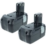 Vhbw - 2x batterie compatible avec hitachi ds 18dvb, ds 18dvb2, ds 18dl, ds 18dmr, ds 18dvf3, ds 18dvb2k ...