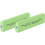 2x cellules de batterie remplacement pour jvc bn - r127, bn - r1210 pour baladeur cd, minidisc (1100mah, ...