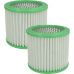 Lot de 2x filtres � cartouche compatible avec einhell bt - vc 700, th - vc 1318, th - vc 1425 aspirateur ...