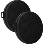 2x filtres  charbon actif compatible avec airlux d60gil(br), d60gi(wh) / 92, d60gi(br) / 92, club3v, ...