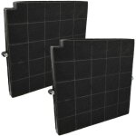 Vhbw 2x filtres � charbon actif compatible avec airlux f30 hotte aspirante - 26, 5 x 25, 8 x 1, 8 cm