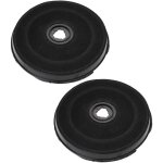 2x filtre  charbon actif compatible avec de dietrich hw6624f11 - eco e233, hw6624f12 - eco e233, hw6625e11 ...