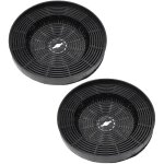 2x filtres  charbon actif pour diverses hottes aspirantes, diamtre : 19 cm - vhbw