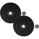 2x filtres � charbon actif compatible avec miele da146brws, da150, da14555lw, da146db, da14555db, da146liws, ...