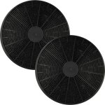 2x filtres  charbon actif remplacement pour candy 49037930 pour hotte aspirante - 17, 5 cm - vhbw