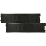 2x filtres  charbon actif remplacement pour miele dkf 13 - p, dkf13 - 1, dkf131 pour hotte de cuisine ...
