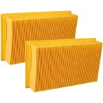 2x filtre pliss plat compatible avec krcher nt 611 eco / te / m, nt 561 eco / te / m aspirateur sec ...