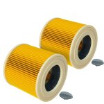 2x filtre pliss compatible avec stanley sxvc20xte, sxvc20pte, sxvc220pe, sxvc25, sxvc20pe, sxvc20 aspirateur ...