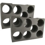 2x insert pour cartouches de mousse compatible avec bosch sortimo l - boxx 374 coffre de transport - ...