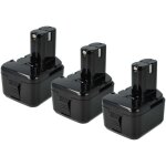 Vhbw - 3x batteries compatible avec hitachi wr 12daf, wr12daf2, wr 12daf2, wr12dm, wr 12dm outil �lectrique ...