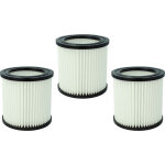 3x cartouche filtrante compatible avec nilfisk buddy ii 12 uk, ii 12l eu, ii 12 za aspirateur - filtre ...