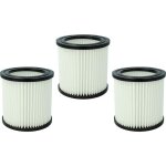 3x cartouche filtrante compatible avec nilfisk buddy ii 18, ii 18 inox aspirateur - filtre pour particules ...