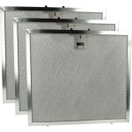 Vhbw 3x filtre anti - graisse compatible avec miele da 424 - 6, da 424 - 4 (2006 - 2014) hotte de cuisine ...