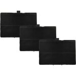 Vhbw - 3x filtres � charbon actif compatible avec bosch dwb091u51, dwb097a50, dwb091e59, dwb097a50 / ...