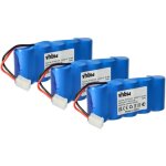 Vhbw - 3x ni - mh batterie 2000mah (6v) pour outils d962e, fdd087, fdd087d, 861e, bosch somfy d14 comme ...