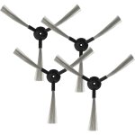 4x brosse latrale compatible avec nestor e. ziclean furtiv robot aspirateur - lot de brosses, gris / ...