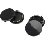 Vhbw - 4x cache - moyeu, centre de roue remplacement pour c - 70103 pour voitures, 51 mm, noir, plastique ...