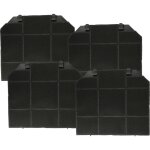 4x filtres  charbon actif compatible avec aeg / electrolux 942492523, 942492614, 942492524, 942492574 ...
