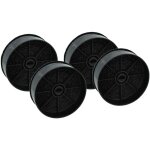 4x filtres  charbon actif compatible avec airlux hgd550, hgd550si, hgd55si, hgf524, hgf524m, hgf525m, ...
