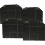 4x filtres  charbon actif compatible avec arthur martin 94961067500 afc1230alu, 94961067400 afc1230x ...